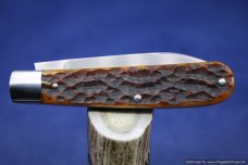 Todd Davison Custom Brown Jig Bone Folder.  #1579