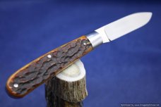 Todd Davison Custom Brown Jig Bone Folder.  #1579