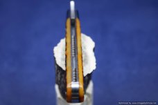 Todd Davison Custom Brown Jig Bone Folder.  #1579