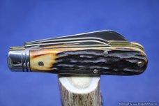 Queen City Cutlery #69 Sambar Stag Barlow.  1 of 15 Issued.   #629