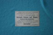 JBF Champlin Cutlery trade card RARE Galvanic Shears