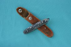 Sterling handled Napanoch Knife Co with pouch