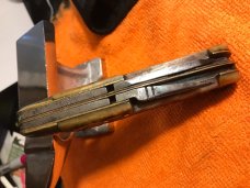 Ameike vintage 5 blade folder with Yukon inlay