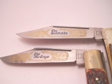 Battle Axe German Shouse & Hardin Hatfield & McCoy Knife Set 1980's 