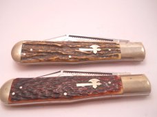 Battle Axe German Shouse & Hardin Hatfield & McCoy Knife Set 1980's 