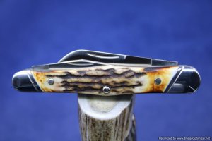 Tuna Valley Cutlery Burnt Stag Carpenter Whittler. #559