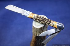 Tuna Valley Cutlery Burnt Stag Carpenter Whittler. #559