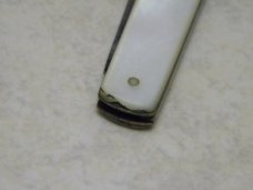 Robeson Shuredge USA Genuine Mother of Pearl Letter Opener and Knife c.1950's