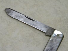Robeson Shuredge USA Genuine Mother of Pearl Letter Opener and Knife c.1950's
