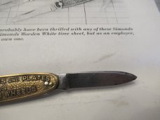 Simonds Worden White Ring Knife 1922 to 1928