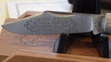 Russell   One Hundred Year Anniversary 2 Blade Barlow In wooden Presentation Box Serial Number 465