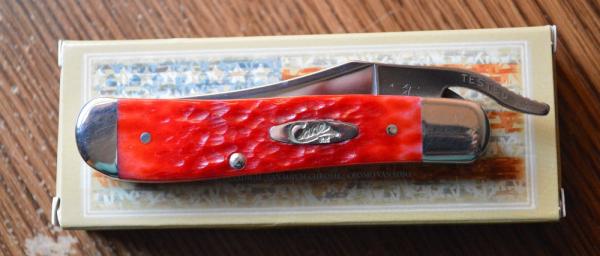 Case 61953L CV Russlock Red Bone Handles 2014