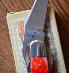 Case 61953L CV Russlock Red Bone Handles 2014