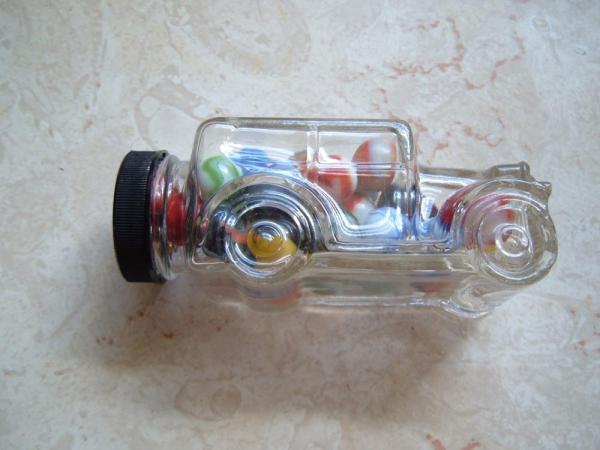 MARBLES AND GLASS CAR  (BEEN ON MY DESK YEARS)