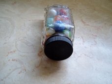MARBLES AND GLASS CAR  (BEEN ON MY DESK YEARS)