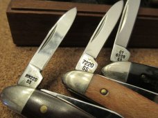 1992 Case XX Peanut  Collection 6 Knife Set in Walnut Display