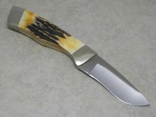 Bear MGC USA 580 Pattern Stag 1994 NKCA Club Fixed Blade Knife & Sheath in Box
