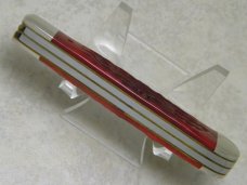 Case XX USA 1995 Dark Red Bone DR6254 SS "Sweetwater Rifle & Pistol Club" Trapper Knife in Box
