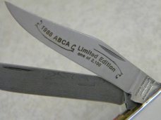 Parker-Edwards Alabama, USA Bone Trapper 1988 ABCA Limited Edition with Genuine Damascus Blade NIB