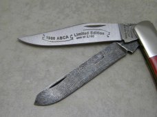 Parker-Edwards Alabama, USA Bone Trapper 1988 ABCA Limited Edition with Genuine Damascus Blade NIB
