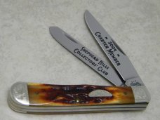 Case XX USA 2004 Vintage Bone V6254 Shepherd Hills Collector's Club Charter Member Trapper Knife