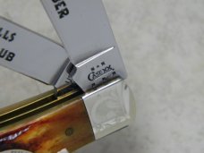 Case XX USA 2004 Vintage Bone V6254 Shepherd Hills Collector's Club Charter Member Trapper Knife
