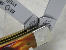 Case XX USA 2004 Vintage Bone V6254 Shepherd Hills Collector's Club Charter Member Trapper Knife