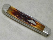 Case XX USA 2004 Vintage Bone V6254 Shepherd Hills Collector's Club Charter Member Trapper Knife