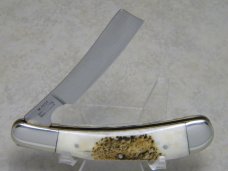 Parker & Son Chattanooga, TN Made in Japan Bone Stag M-1501 Razor Trapper Knife
