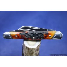 Tuna Valley Cutlery India Amber Stag Carpenter Whittler. #551
