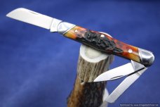 Tuna Valley Cutlery India Amber Stag Carpenter Whittler. #551