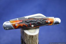 Tuna Valley Cutlery India Amber Stag Carpenter Whittler. #551
