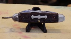 Boker four blade Scout Knife Jigged bone handles Nice!   