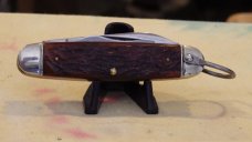 Boker four blade Scout Knife Jigged bone handles Nice!   