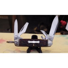 Boker four blade Scout Knife Jigged bone handles Nice!