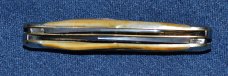 Case 52046J Hump Back Whittler with Stag Handles and Slanted Bolsters - Carbon Steel -  s/n 0006