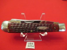  CASE XX Red Bone Handle Trapper Pattern # 6254  USA 1965 to 1969