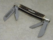 Kissing Crane Robt Klaas Solingen Germany Stag "Reproduction Circa 1897" No. 9 Large Congress Knife