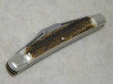 Kissing Crane Robt Klaas Solingen Germany Stag "Reproduction Circa 1897" No. 9 Large Congress Knife