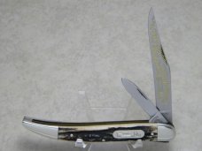 Fight'n Rooster Germany Stag "TBKC - Truck Builders Knife Club" 2 Blade Toothpick Knife c.1991