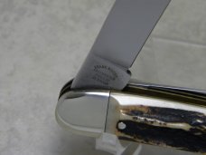 Fight'n Rooster Germany Stag "TBKC - Truck Builders Knife Club" 2 Blade Toothpick Knife c.1991