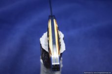 Schatt & Morgan Cutlery #63 Rail Splitter Torched Stag , Short Run 1 of 10 Issued.   #1371