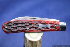Todd Davison  Red Jig Bone Swayback Folder.  #1644