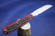 Todd Davison  Red Jig Bone Swayback Folder.  #1644