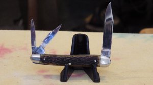 JA Henckles 3 Blade Whittler with Stag handles