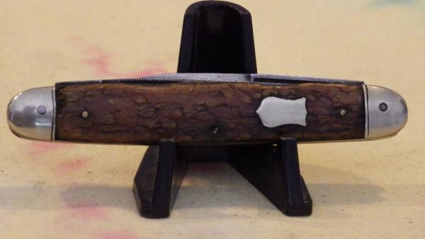 W.A. Wodsworth & Son 3 Blade Whittler with Pressed Stag handles