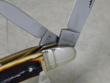 Bulldog Brand Solingen Germany "In Memory of Jim Parker" Red Stag Large Congress Knife c.2004