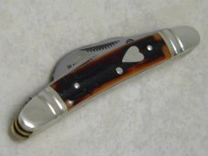 Bulldog Brand Solingen Germany "In Memory of Jim Parker" Red Stag Large Congress Knife c.2004
