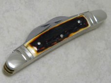 Bulldog Brand Solingen Germany "In Memory of Jim Parker" Red Stag Large Congress Knife c.2004