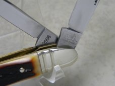 Bulldog Brand Solingen Germany "In Memory of Jim Parker" Red Stag Large Congress Knife c.2004